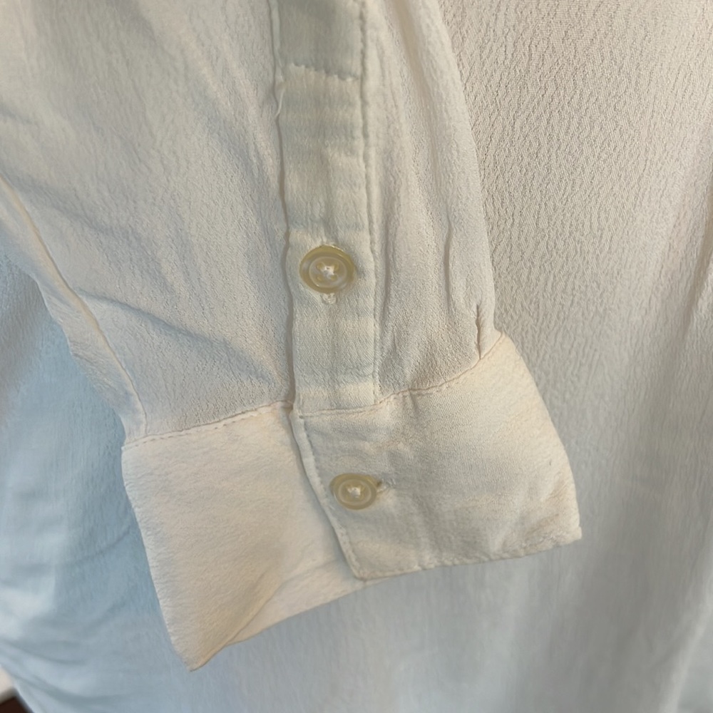 Old Navy long sleeve tunic top, size M, ivory. - Picture 6 of 8